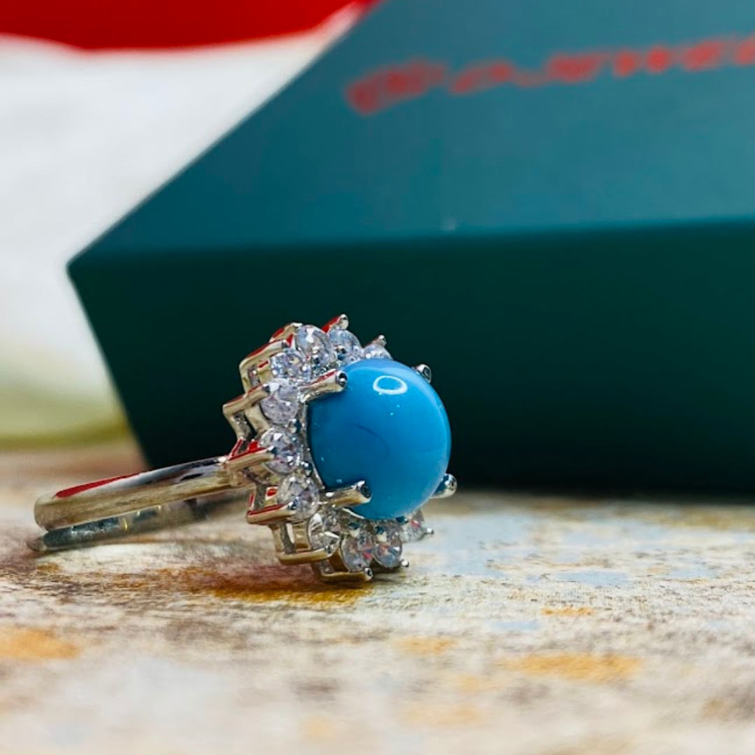 Firoza Blue Cocktail Ring