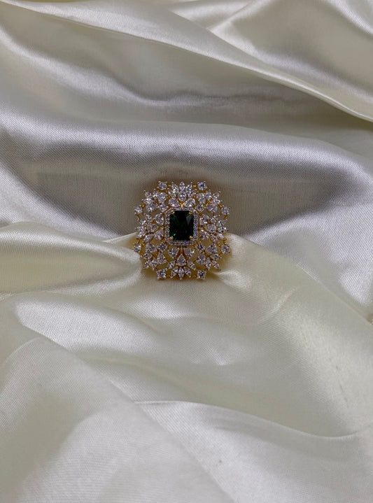 22KT Gold-Plated Floral Cluster Brooch for Men