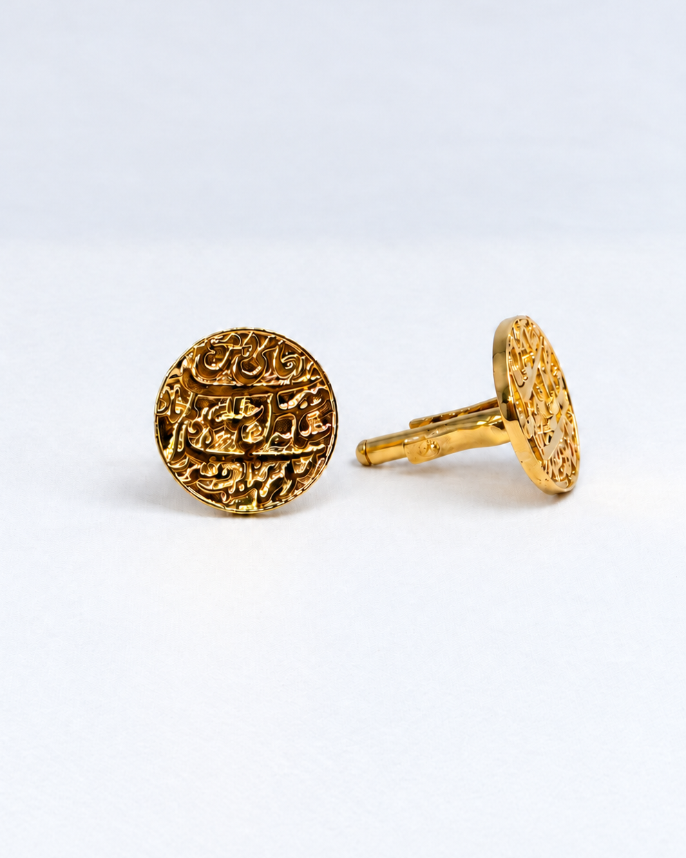 Mughal Coin Cufflinks – 22kt Gold-Plated