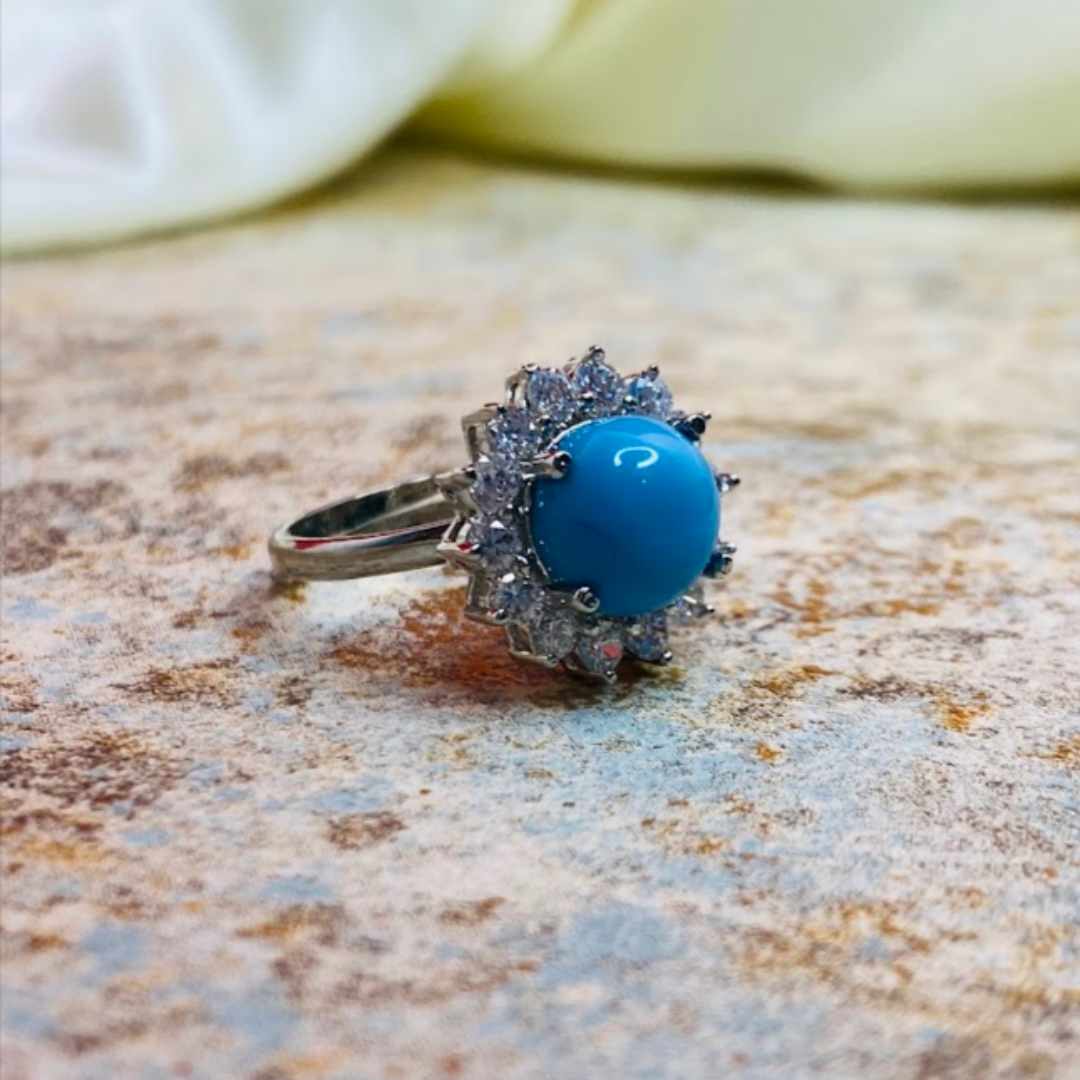 Firoza Blue Cocktail Ring