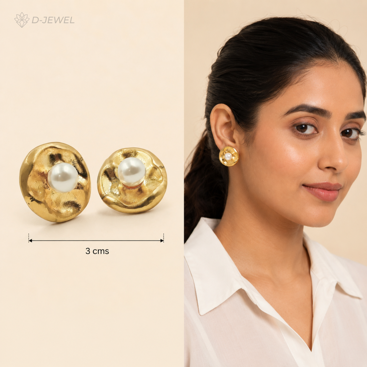 Pearl Big Tops Earrings