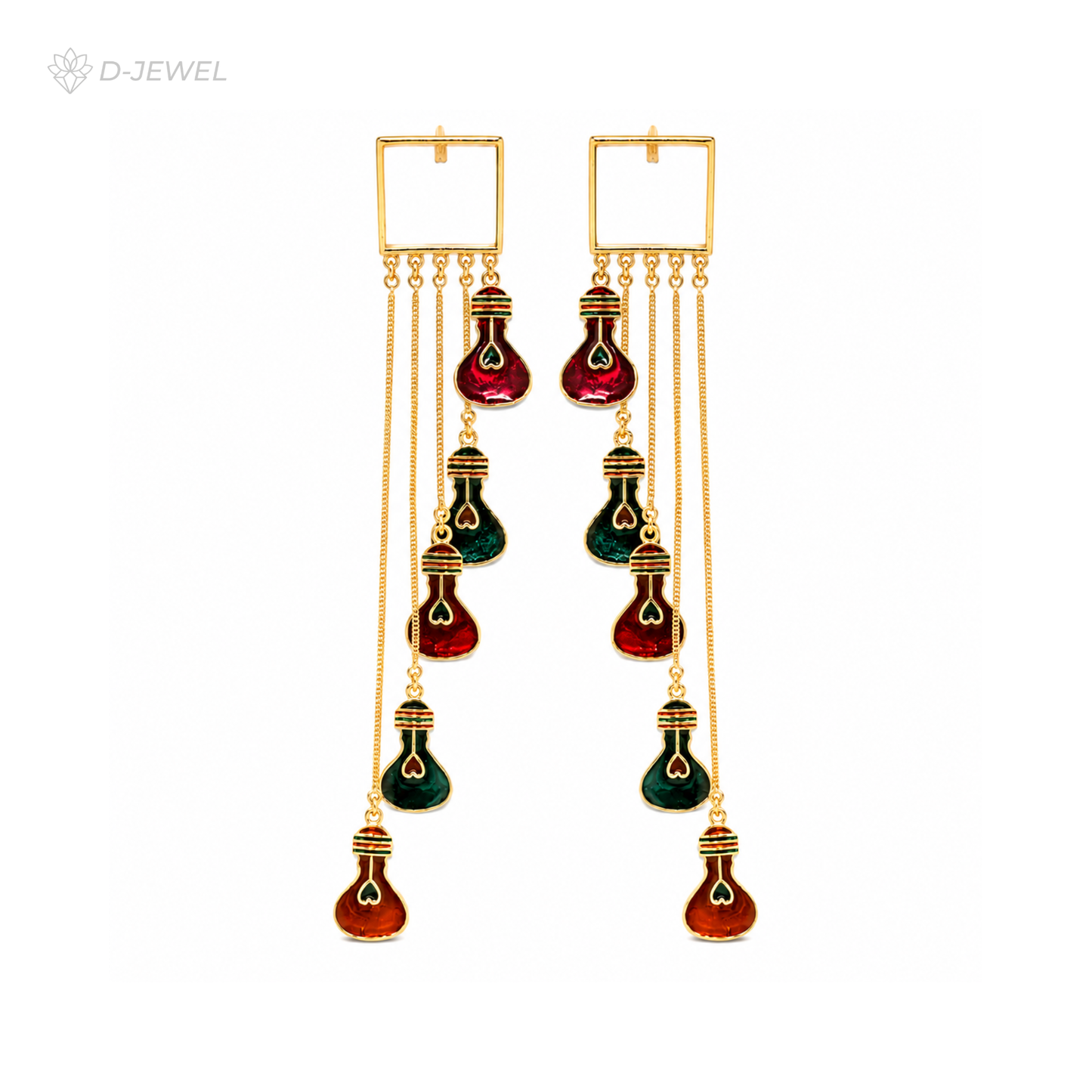 Funky Multicolour Potli Dangler Earrings