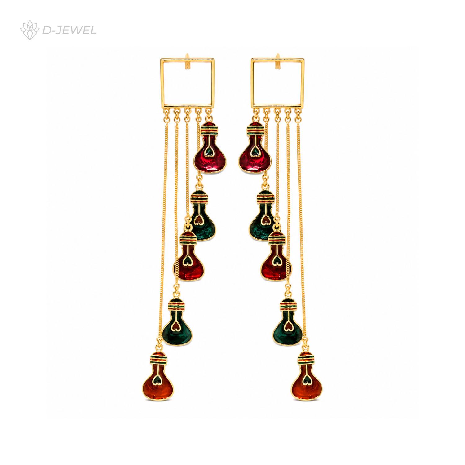 Funky Multicolour Potli Dangler Earrings