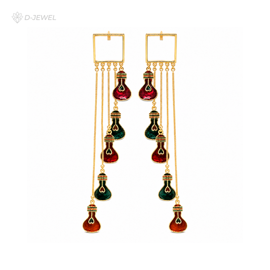 Funky Multicolour Potli Dangler Earrings