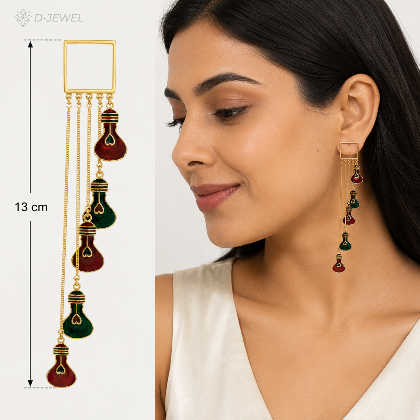Funky Multicolour Potli Dangler Earrings
