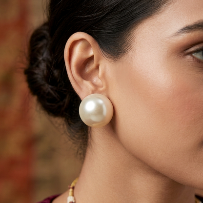 Classic Pearl Stud Earrings