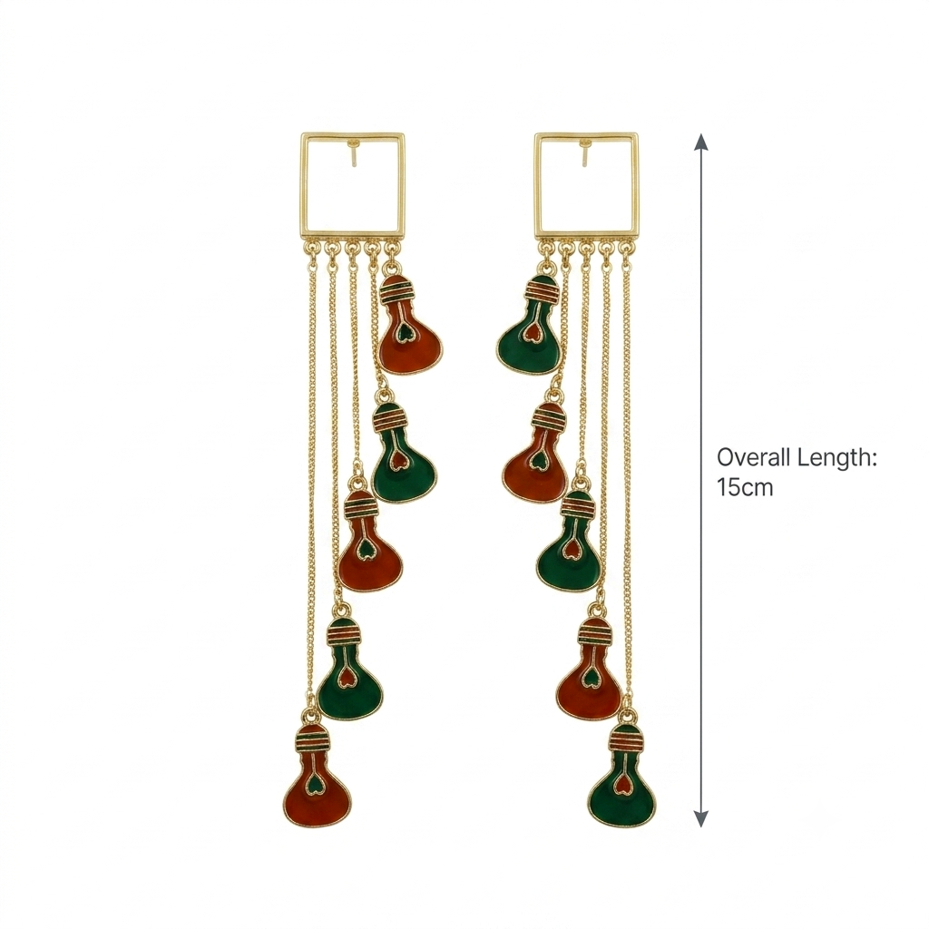 Funky Multicolour Potli Dangler Earrings