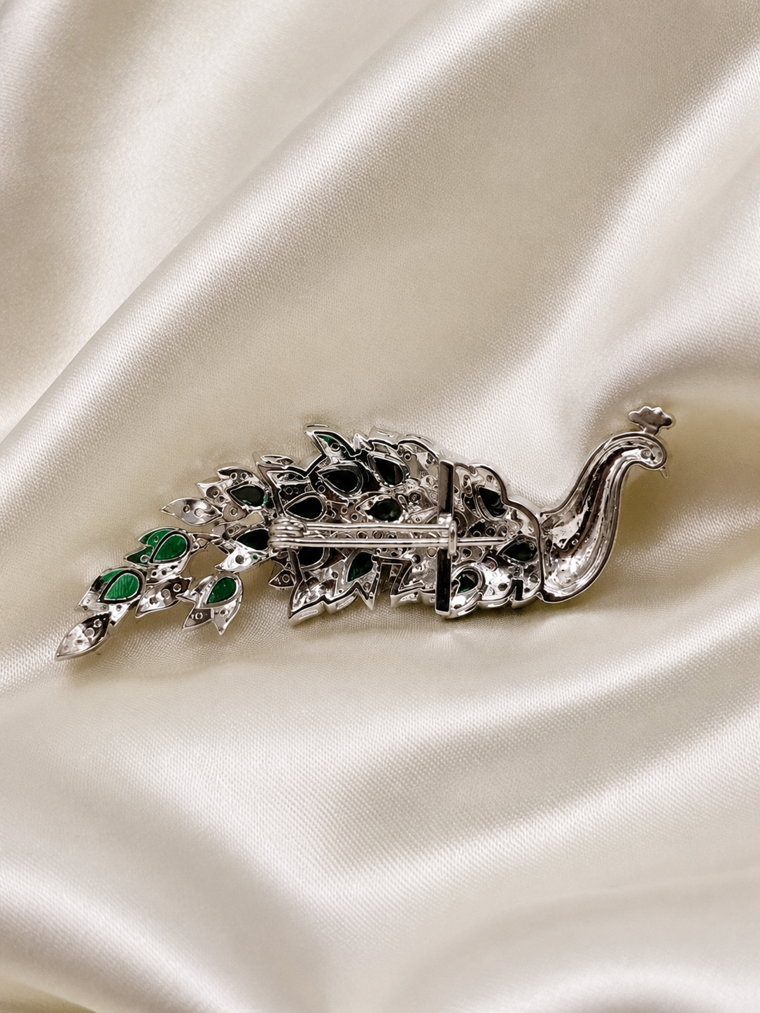 Majestic Peacock Statement Brooch for Men