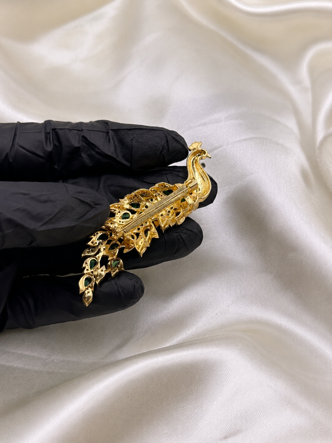 Majestic Peacock Statement Brooch for Men