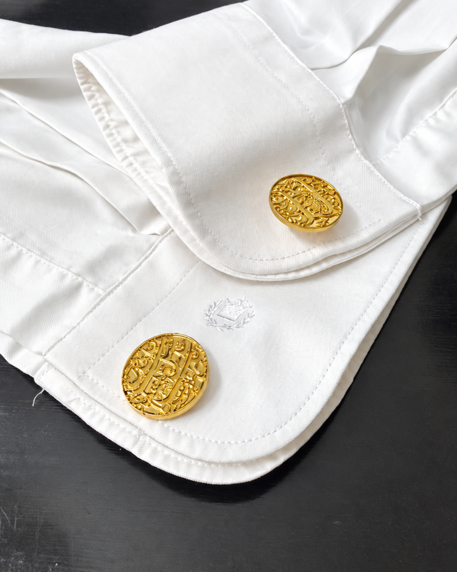 Mughal Coin Cufflinks – 22kt Gold-Plated