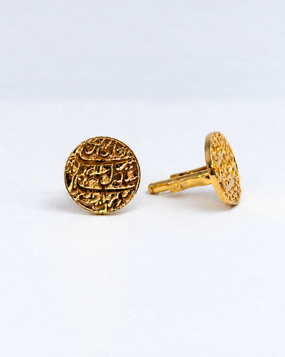 Mughal Coin Cufflinks – 22kt Gold-Plated