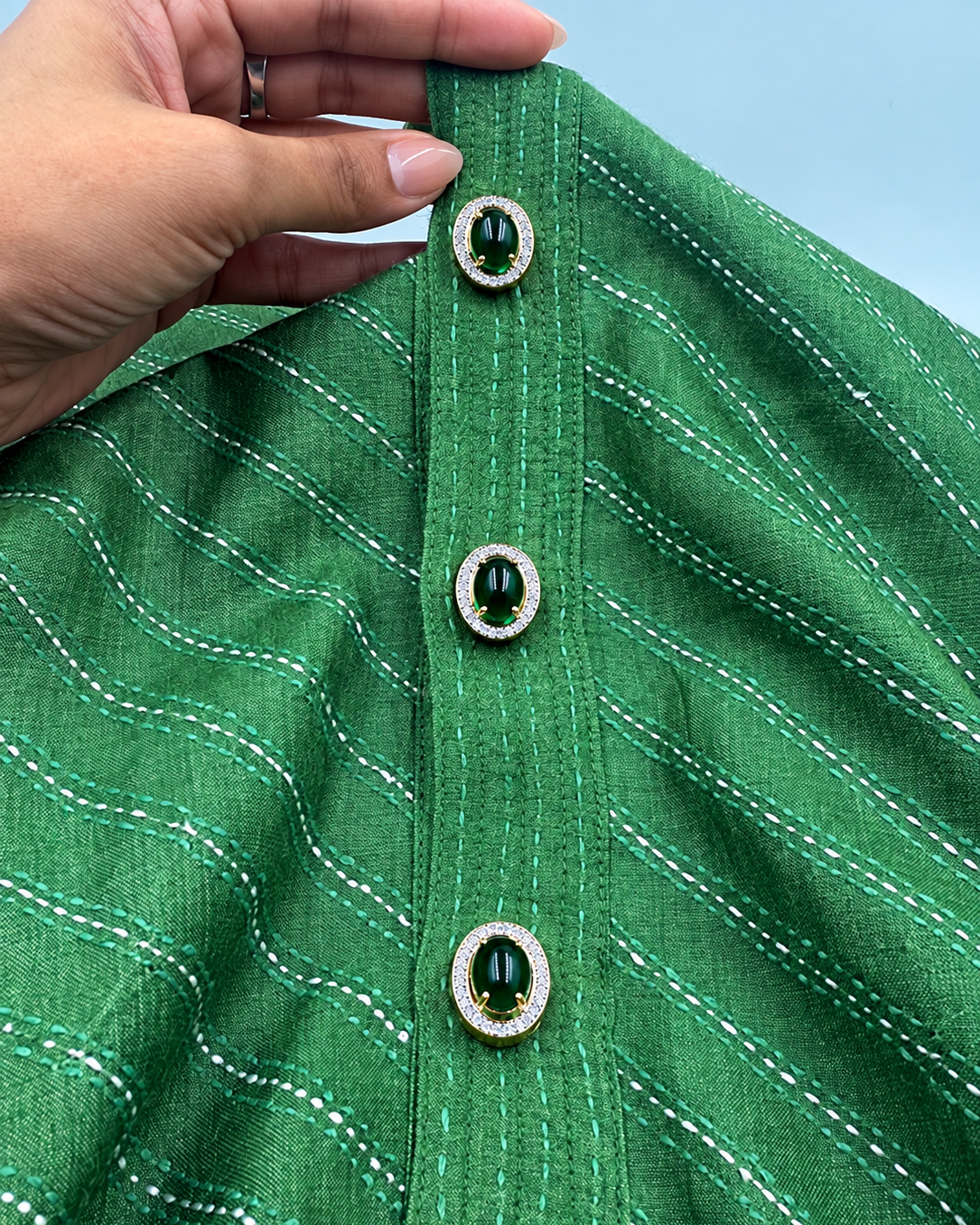 Oval Halo Detachable Shirt Buttons Covers