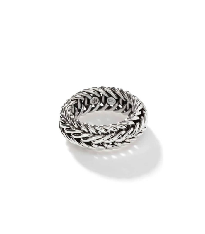 Kami Chain Band Ring, Sterling Silver